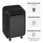 Distrugator-documente-LX210-mini-cut-16-coli-negru-Fellowes