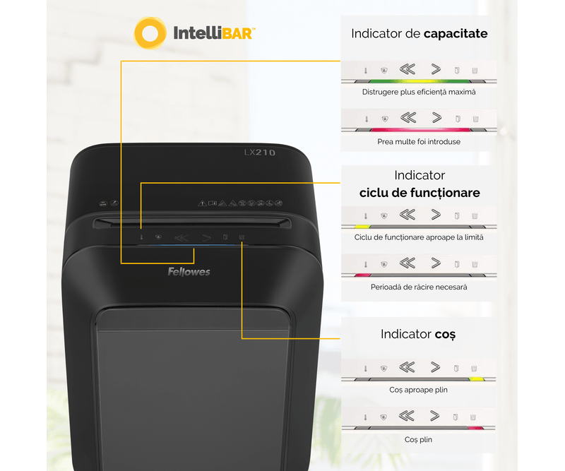 Distrugator-documente-LX210-mini-cut-16-coli-negru-Fellowes