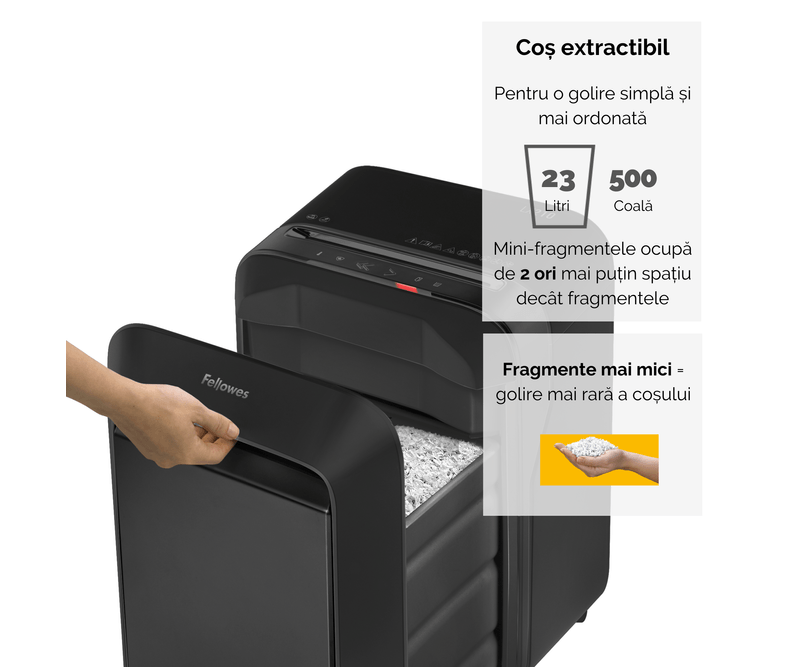 Distrugator-documente-LX210-mini-cut-16-coli-negru-Fellowes