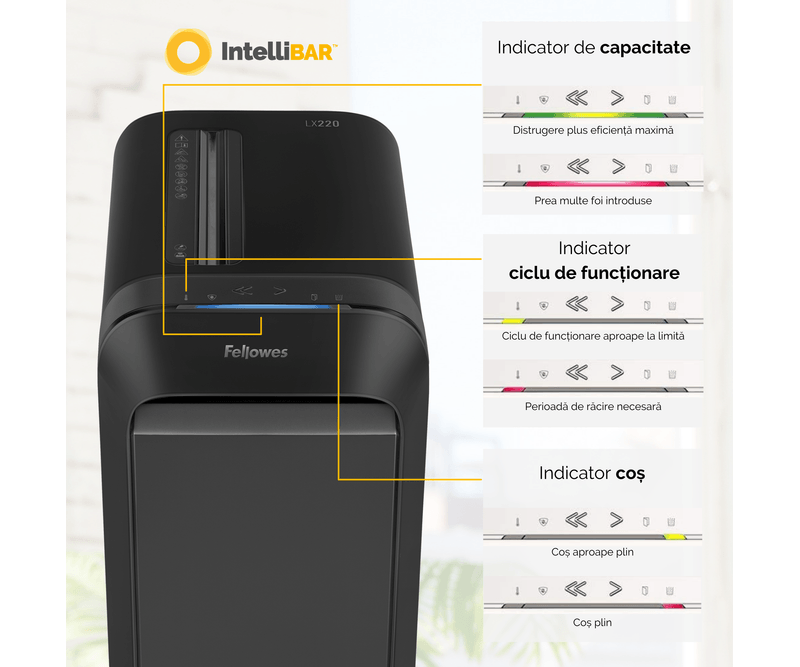 Distrugator-documente-LX220-mini-cut-20-coli-negru-Fellowes