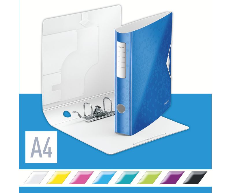 Biblioraft-Leitz-Active-WOW-180-PP-A4-5-cm-albastru-metalizat