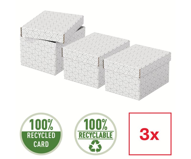 Cutie-depozitare-Esselte-Home-Recycled-S-carton-set-3-buc