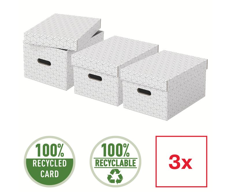 Cutie-depozitare-Esselte-Home-Recycled-M-carton-set-3-buc