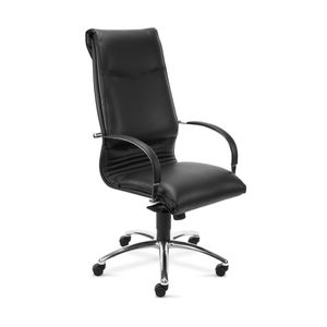 Scaun managerial ergonomic piele eco negru Artis High Back