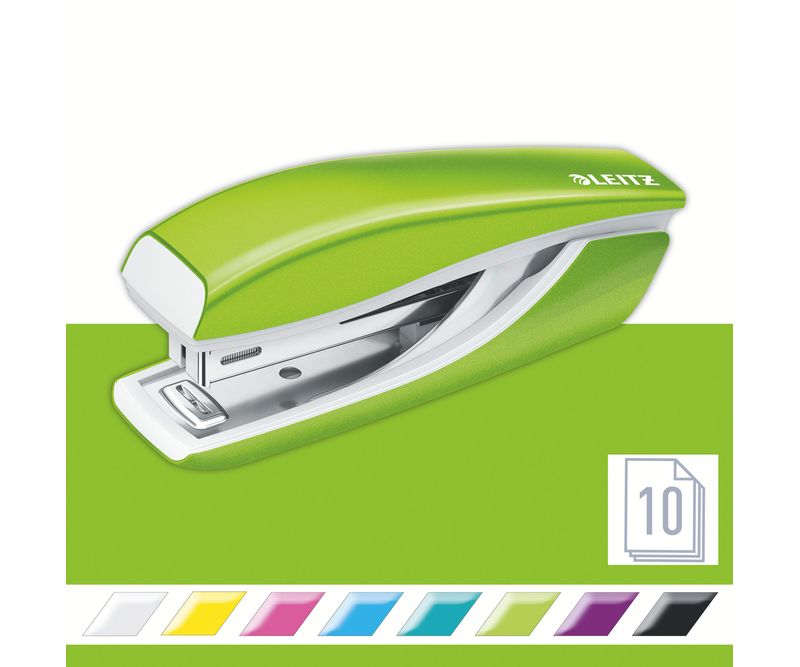 Capsator-metalic-Leitz-WOW-5528-MINI-NeXXt-Series-10-coli-1000-capse-P2-incluse-verde