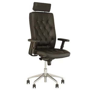 Scaun managerial cu tetiera piele eco negru Vester