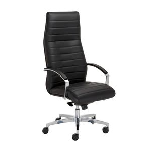 Scaun managerial ergonomic piele eco negru Lyx high back