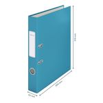 Biblioraft-Leitz-180°-Cosy-carton-laminat-A4-52-mm-albastru-celest