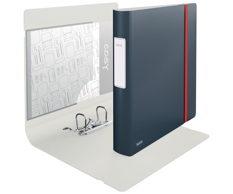 Biblioraft-Leitz-180°-Cosy-carton-laminat-A4-52-mm-gri-antracit