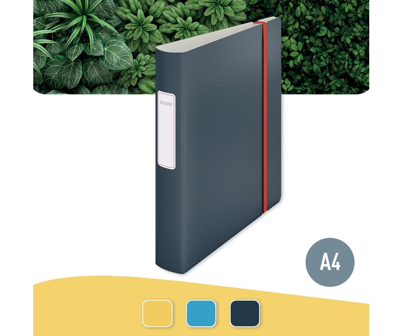 Biblioraft-Leitz-180°-Cosy-carton-laminat-A4-52-mm-gri-antracit