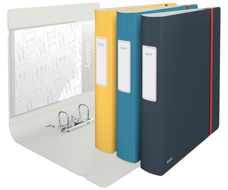 Biblioraft-Leitz-180°-Cosy-carton-laminat-A4-52-mm-gri-antracit