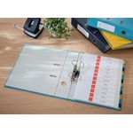 Biblioraft-Leitz-180°-Cosy-carton-laminat-A4-80-mm-albastru-celest