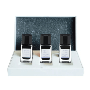 Set 3 rezerve cerneala Iroshizuku Ajikai Pilot 15 ml albastru