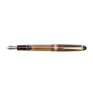 Stilou Custom 823 Pilot varf mediu corp maro transparent