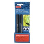 Set-2-markere-Derwent-Professional-pentru-amestec-si-estompare-varf-tip-glont-2-si-4-mm-blister-negru