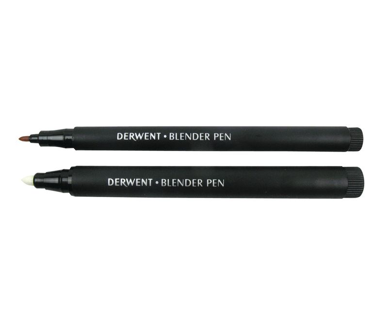 Set-2-markere-Derwent-Professional-pentru-amestec-si-estompare-varf-tip-glont-2-si-4-mm-blister-negru