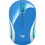 Mouse-Optic-Logitech-M187-USB-Wireless-Blue-White