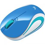 Mouse-Optic-Logitech-M187-USB-Wireless-Blue-White