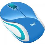 Mouse-Optic-Logitech-M187-USB-Wireless-Blue-White