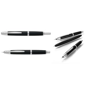 Stilou Pilot Capless Rhodium negru mat varf gros