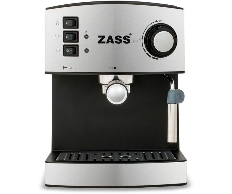 Espressor-Manual-Zass-ZEM-04-850-W-1.6-L-15-Bar-Argintiu