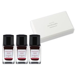 Cerneala Iroshizuku mini Rosu Tsutsuji 15 ml 3 bucati/set