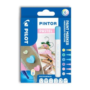 Set markere cu vopsea Pilot Pintor Pastel EF culori pastelate 0.7mm