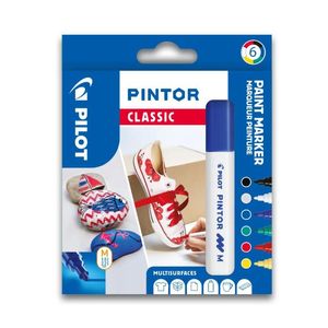 Set markere cu vopsea Pilot Pintor Clasic M diverse culori 1.4mm