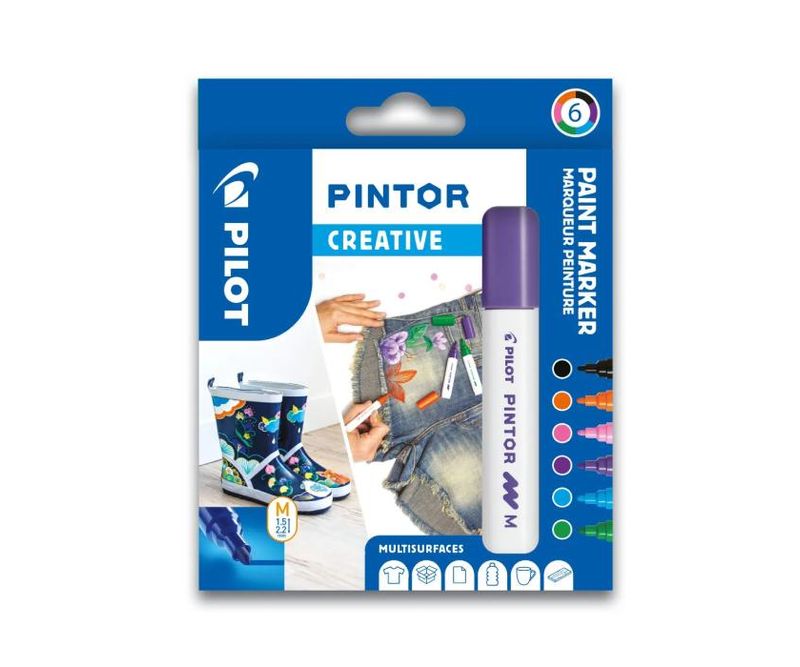 Set-Pintor-creativ-mix-6-culori-mediu-Pilot