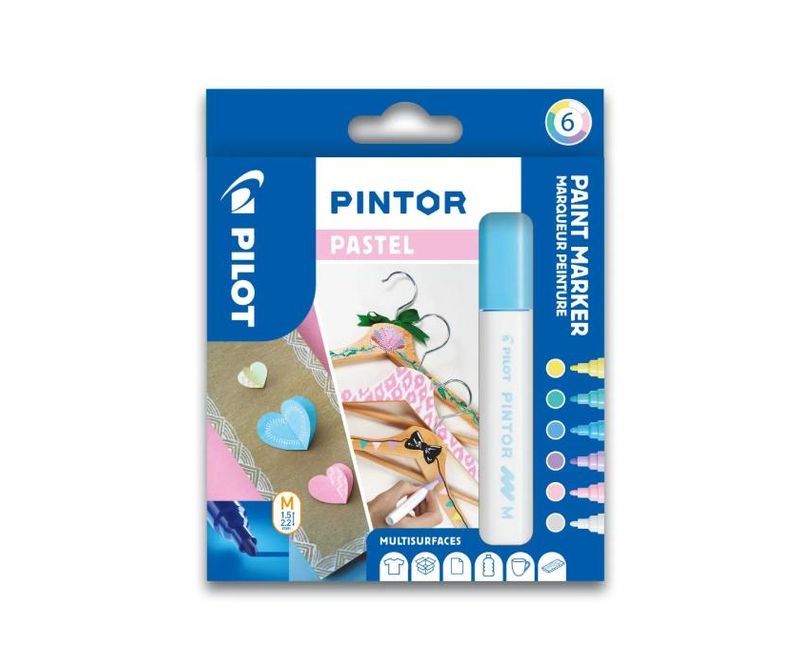 Set-Pintor-pastel-mix-6-culori-mediu-Pilot