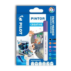 Set markere cu vopsea Pilot Pintor Creativ EF culori diferite 0.7mm