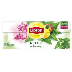 Ceai Lipton Herbal mango si urzica 20 plicuri