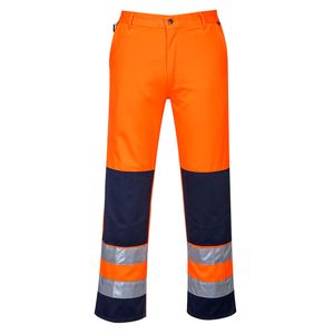 Pantaloni de protectie reflectorizanti portocaliu Portwest Hi-Vis Marime L
