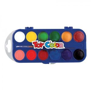 Acuarele 12culori/set cu pensula Toy Color