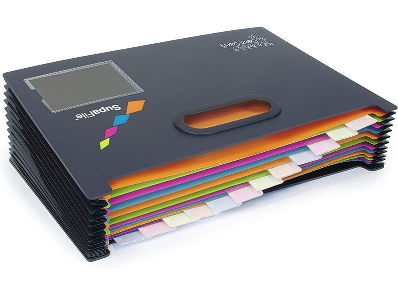 Suport documente extensibil Rapesco Germ-Savvy, 13 compartimente