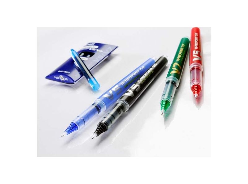 Roller cu cerneala Pilot V5 Hi-Tecpoint 0.5 mm cu capac - Dacris.net