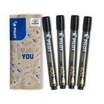 set-flow-pack-4x-marker-permanent-p100-negru