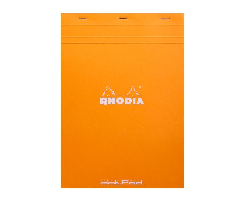 bloc-notes-a4-80-file-capsat-linitura-punctata-rhodia-coperta-portocalie