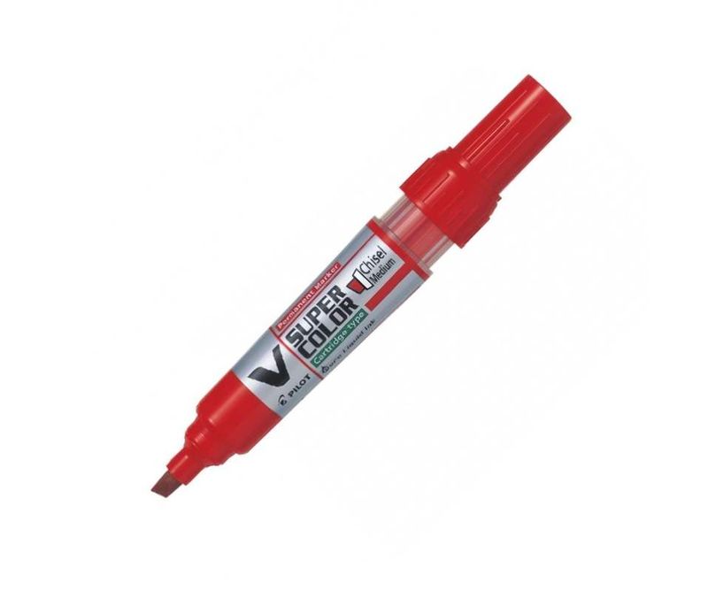 Marker-permanent-Pilot-VSuper-Color-varf-tesit-6-mm-rosu