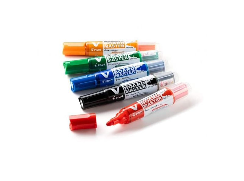 Rotulador Pilot V-Board Master para pizarra blanca, color azul | Cuotas sin interés