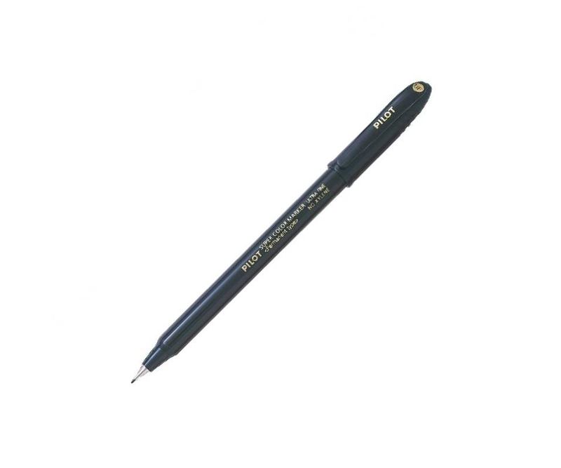 Marker-permanent-Pilot-varf-rotund-0.4-mm-negru