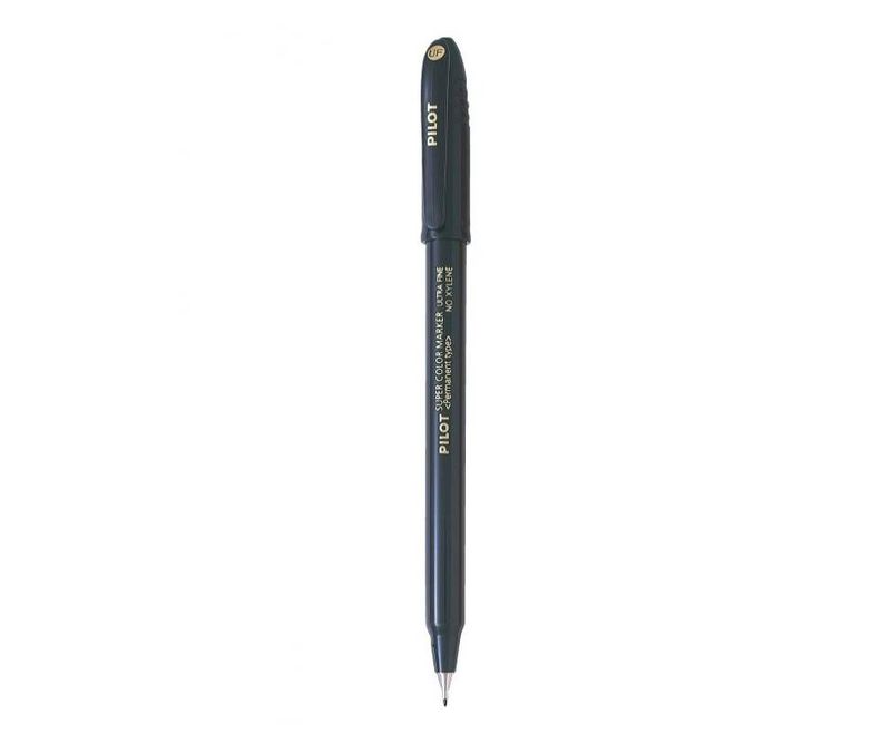 Marker-permanent-Pilot-varf-rotund-0.4-mm-negru