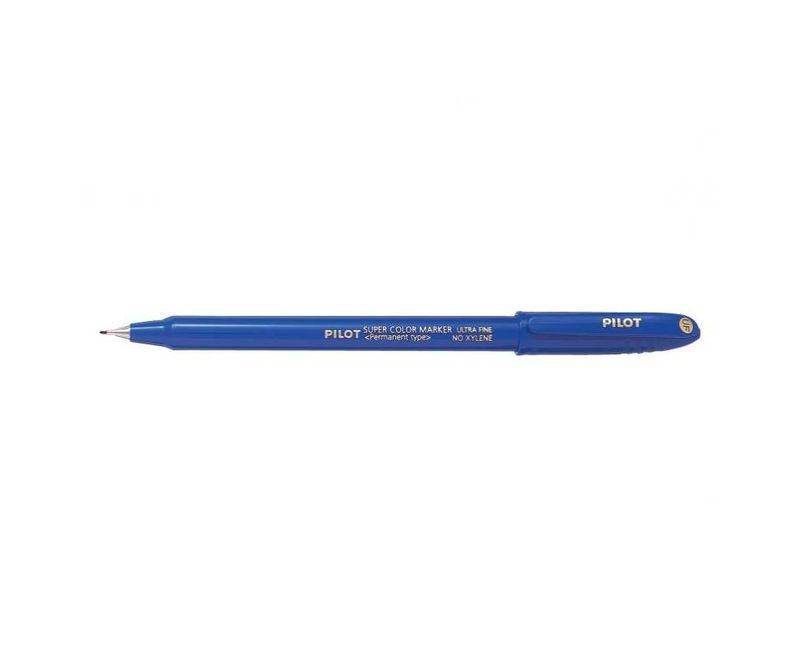 Marker-permanent-Pilot-varf-rotund-0.4-mm-albastru