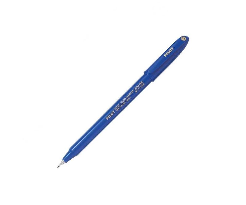 Marker-permanent-Pilot-varf-rotund-0.4-mm-albastru