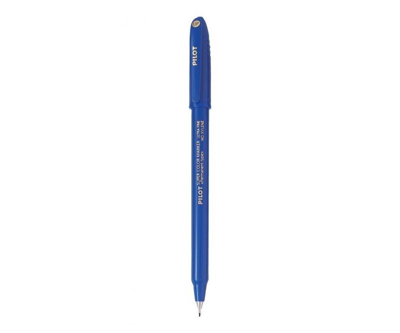 Marker-permanent-Pilot-varf-rotund-0.4-mm-albastru