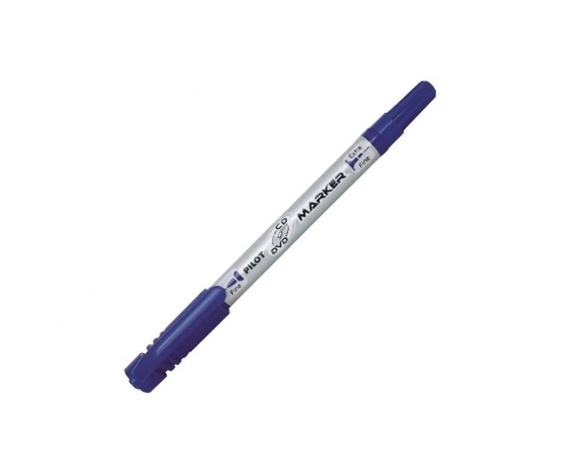 Marker-permanent-Twin-Pilot-0.7-mm-varf-rotund-pentru-CD-DVD