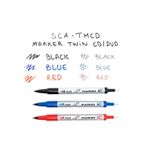 Marker-permanent-Twin-Pilot-0.7-mm-varf-rotund-pentru-CD-DVD
