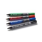 Marker-permanent-Pilot-100-varf-rotund-1.0-mm-rosu