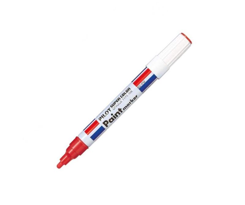 Marker-permanent-cu-vopsea-Pilot-Paint-diverse-culori-4-5-mm-varf-rotund-rosu-1