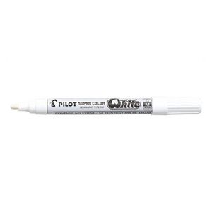 Marker permanent Pilot Super Color Medium alb 4.5 mm varf rotund